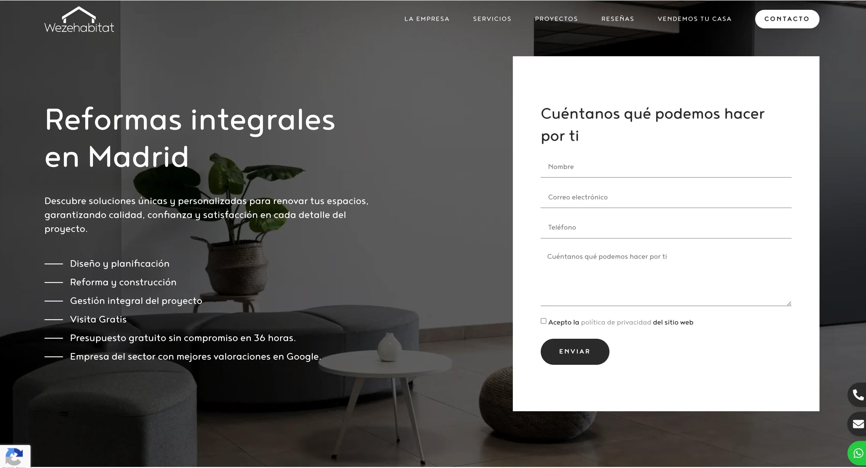 Weze Habitat, especialistas en reformas integrales en Madrid